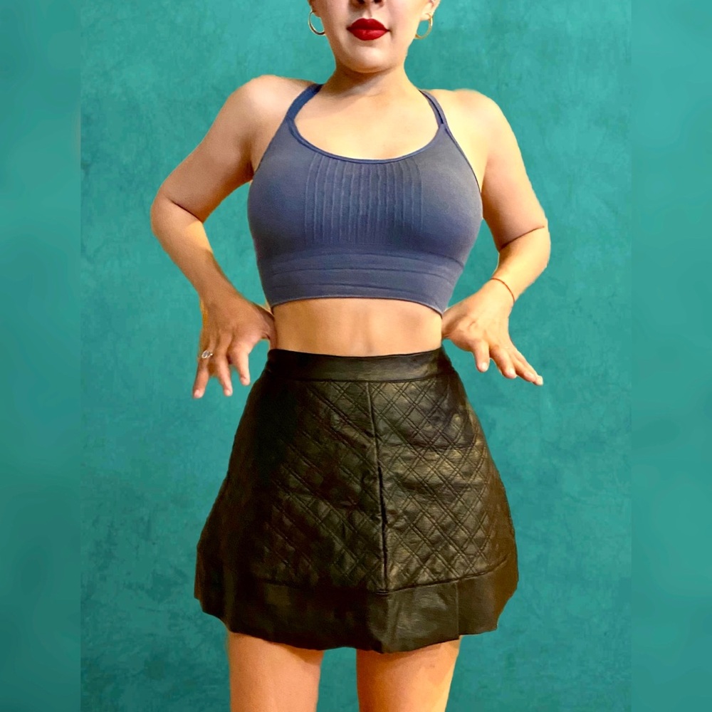 Socialite Vegan Leather Mini-Skirt